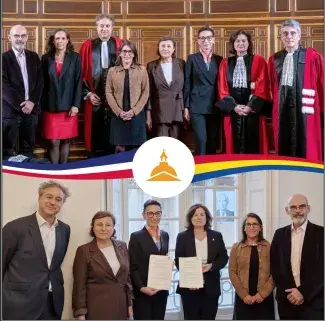 Photo du personnel présent lors de la signature