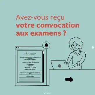 Avez-vous reçu votre convocation à l'examen ?